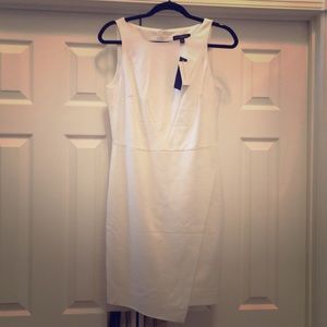 Banana Republic white shift dress